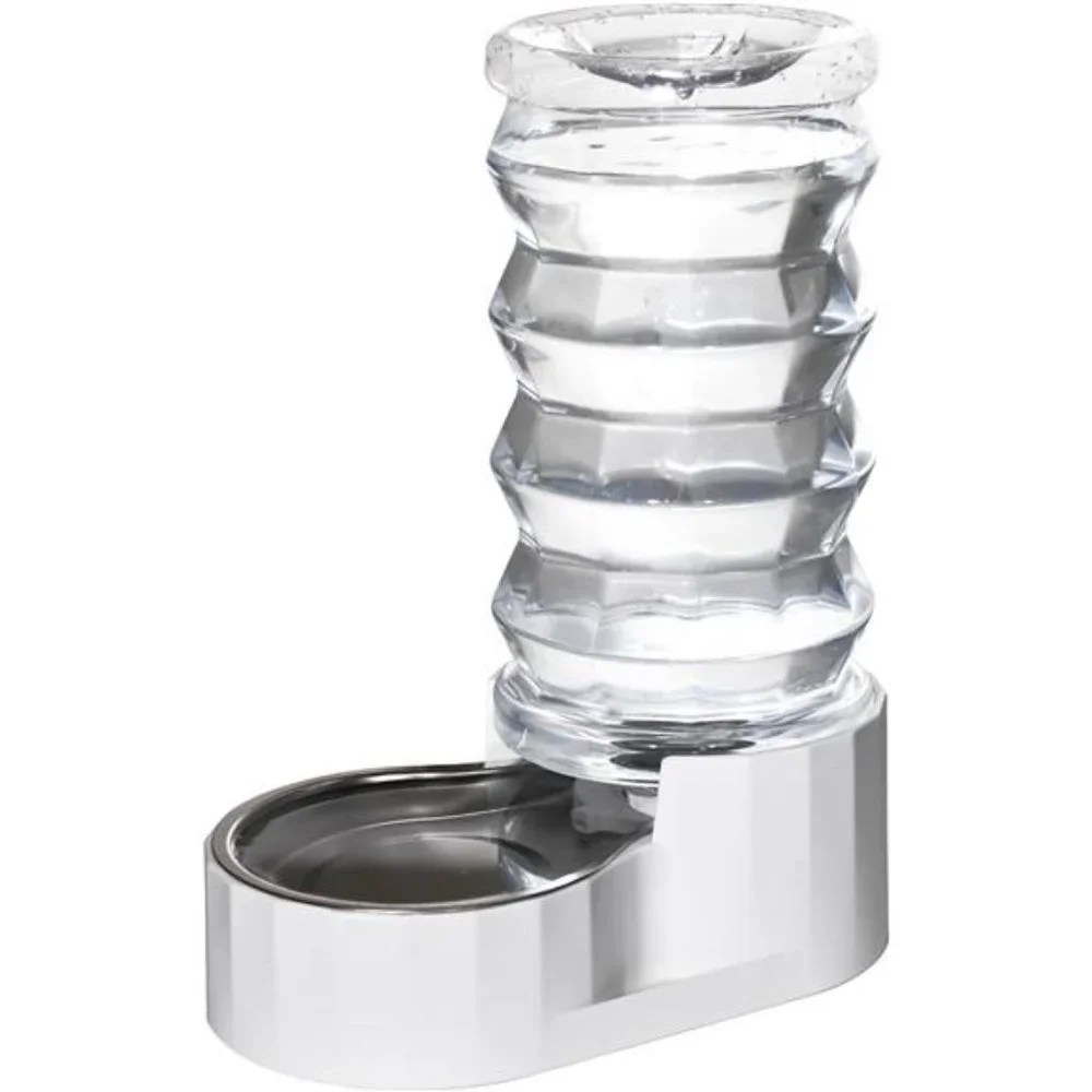 Automatic Pet Waterer,100% BPA-Free, Gravity Stainless Steel Water Dispenser